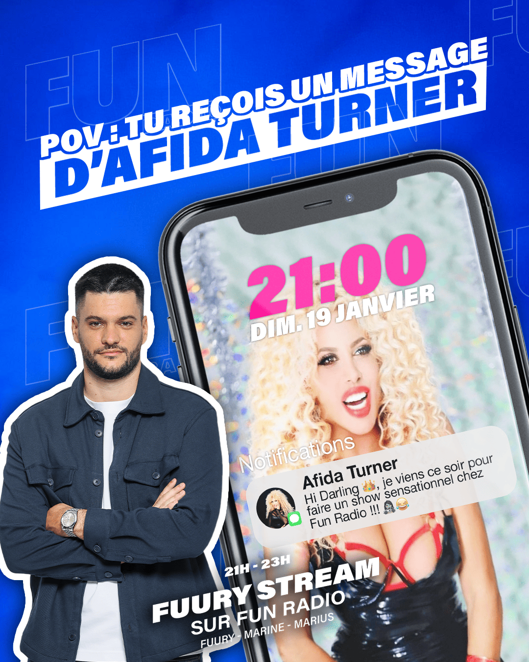 Visuel Fun Radio Afida Turner